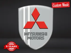 Mitsubishi Stampa Adesivi Paraurti Alta Gamma Professionale Minimal